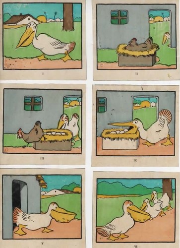 Pélican les poussins - les,