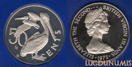 Iles vierges cents 1975 - iles, 50