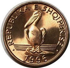 Albania 1996 • 1 lek • KM#