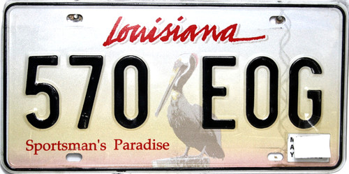 Louisiana pelican plaque - louisiana,
