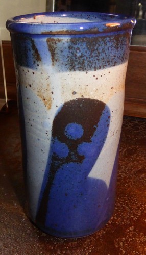 Vase grès émaillé - vase,