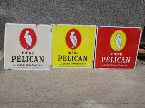 Lot plaques metal biere - metal,