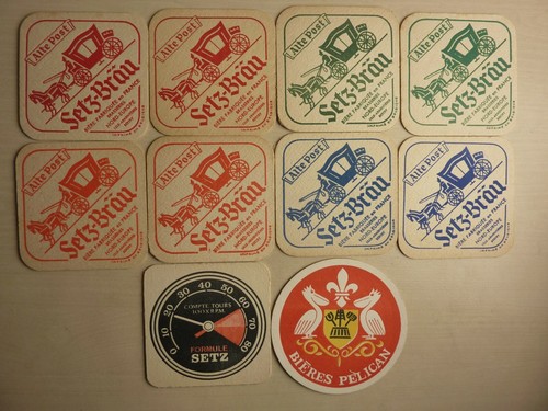 Lot anciens sous bocks - de,