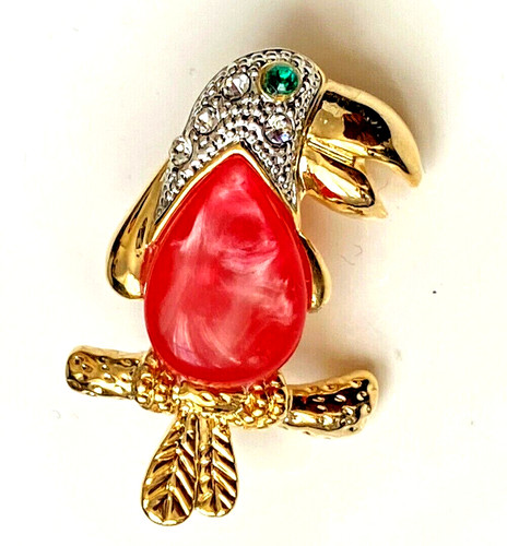 Petite broche vintage oiseau - broche,