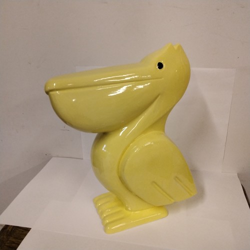 Pélican jaune faience - pélican,