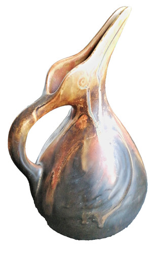 Pichet vase zoomorphe - , oiseau